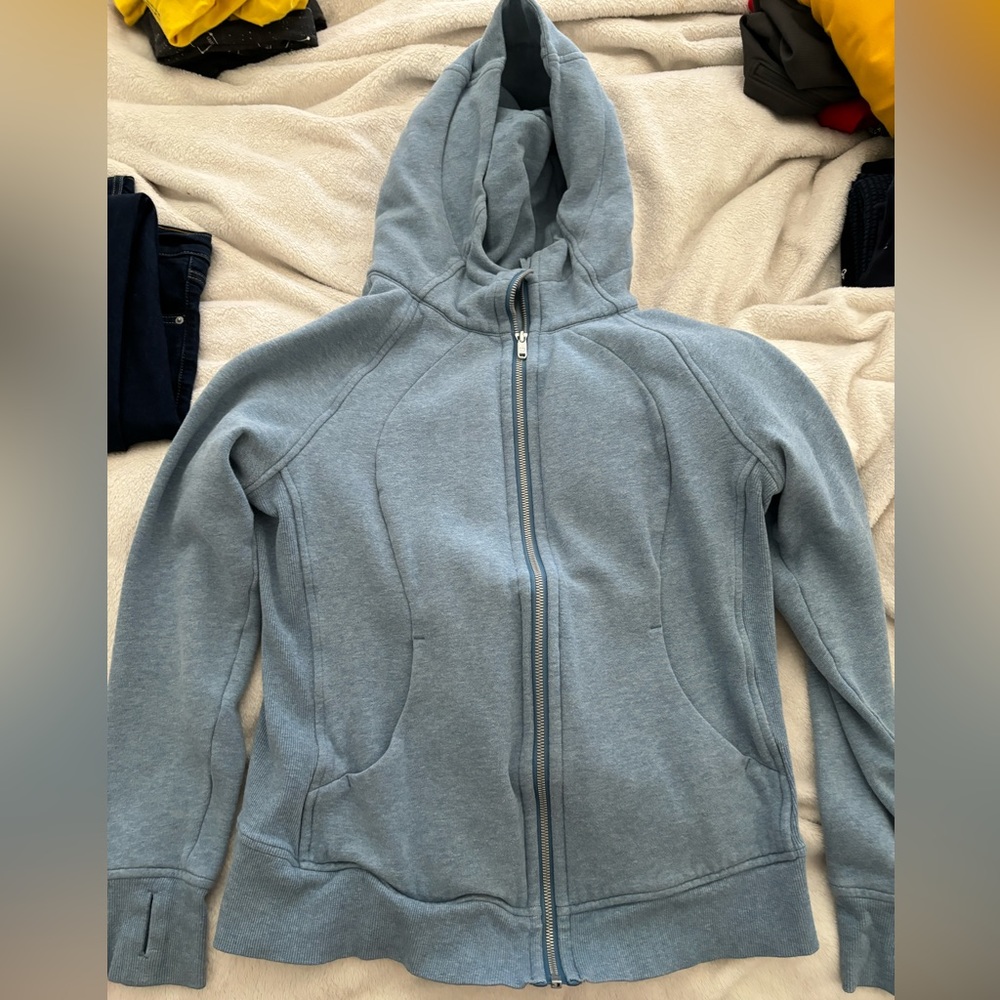 lululemon athletica Light Blue Zip-Up Hoodie